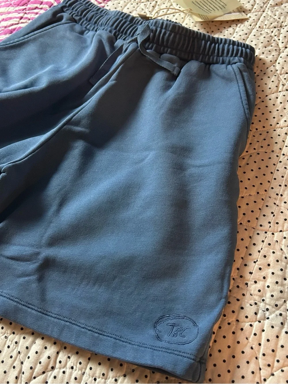Kids Indigo Drawstring Jogger Shorts - 8Y
